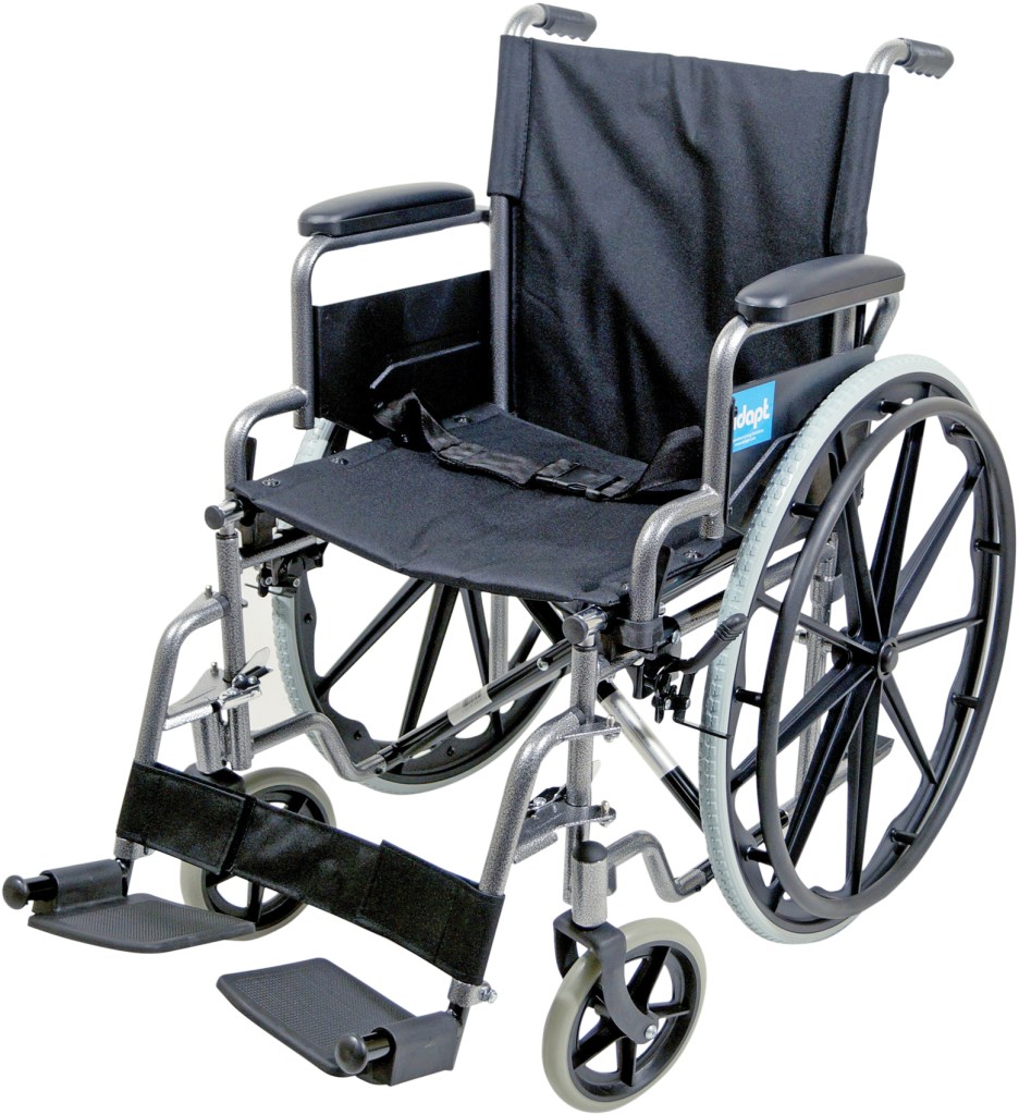 AIDAPT Self Propelled Steel Wheeled Chair - HAMMERED