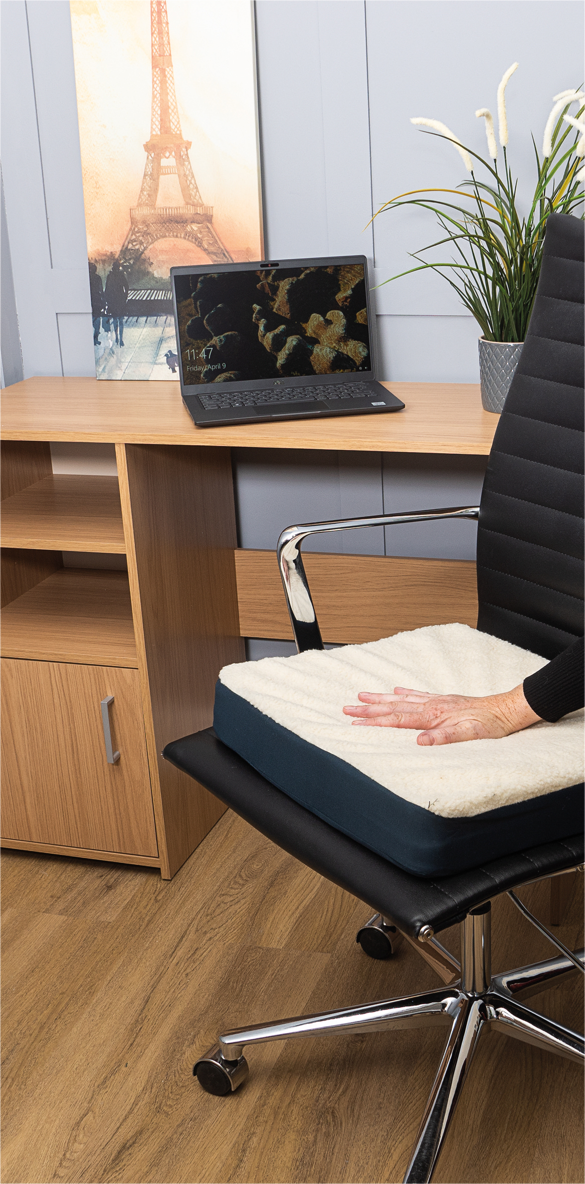 Fleece Wheelchair Comfort Cushion Cover - Image 3