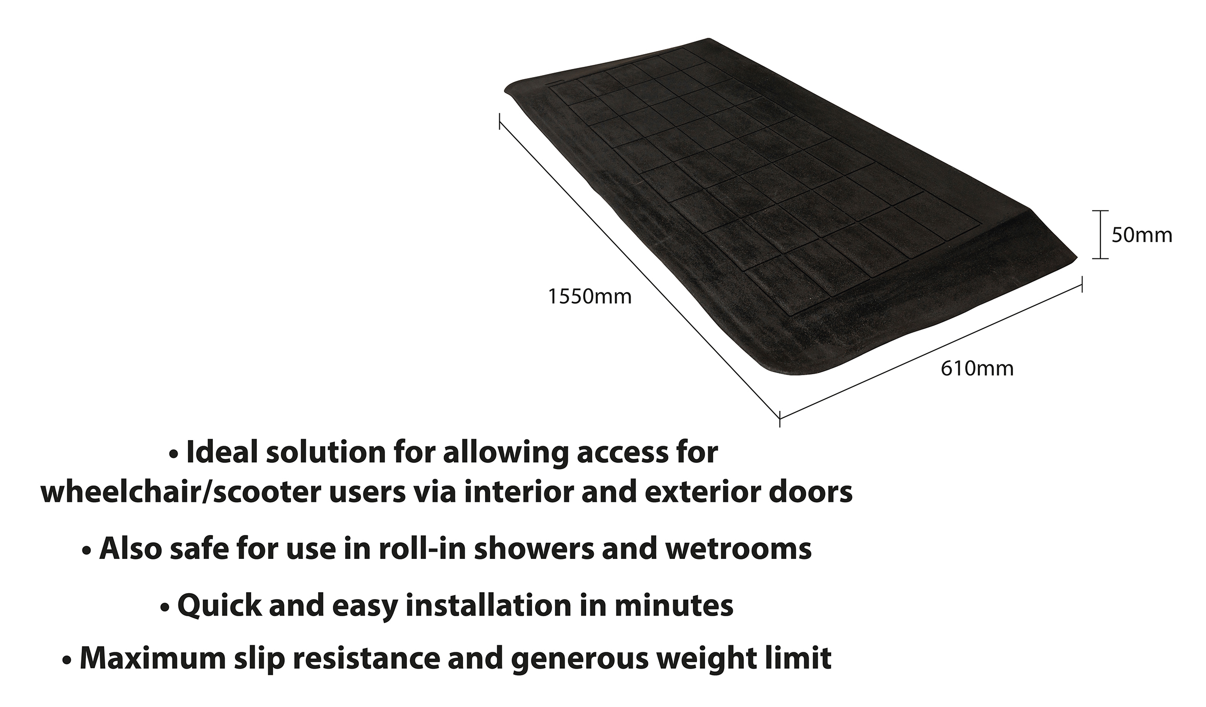 Easy Edge Threshold Rubber Ramp - Image 9