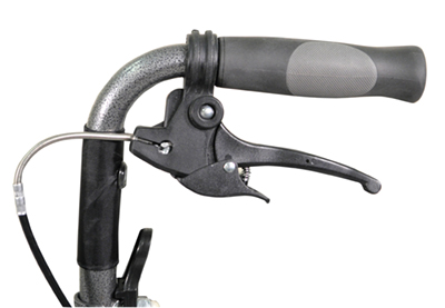 AIDAPT Deluxe Attendant Propelled Steel Wheelchair (BLACK) - Image 4