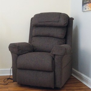 Ecclesfield Series Wall Hugging Rise & Recliner in Chenille Material (MINK)