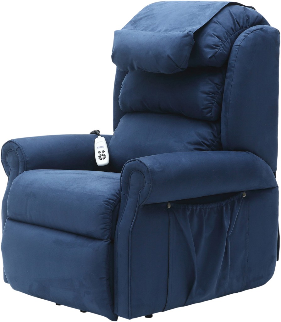 Sandfield Rise and Recline Dual Motor Armchair in BLUE