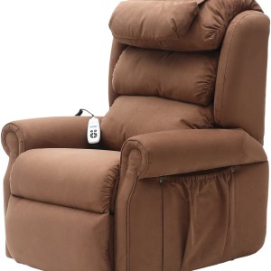 Sandfield Rise and Recline Dual Motor Armchair in BROWN
