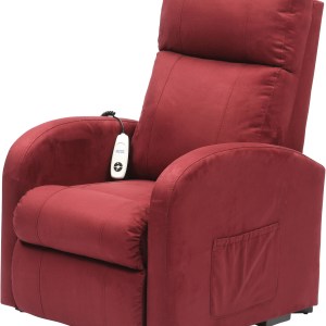 Daresbury Rise and Recline Chair Single Motor in WINE