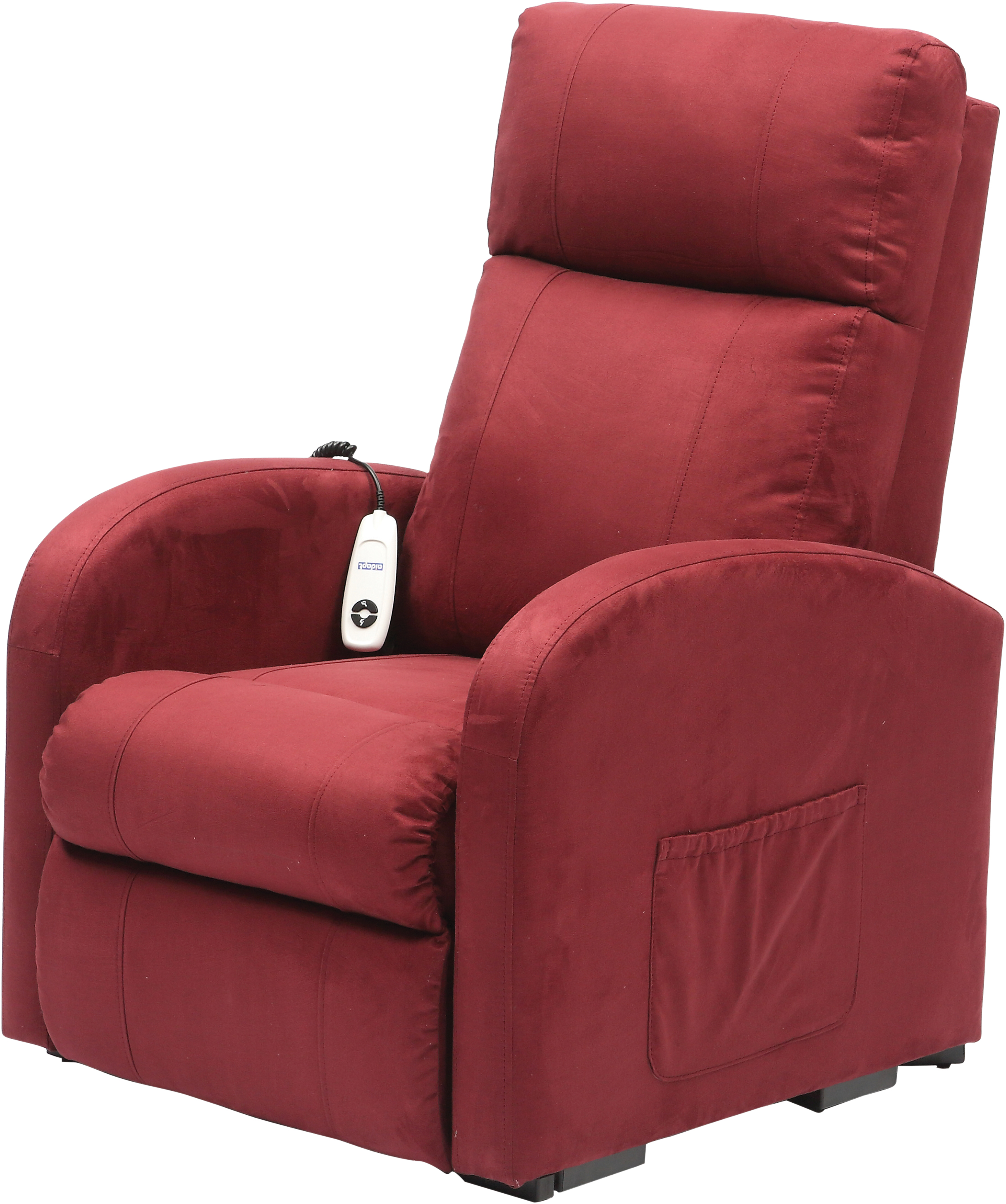 Daresbury Rise and Recline Chair Single Motor in WINE