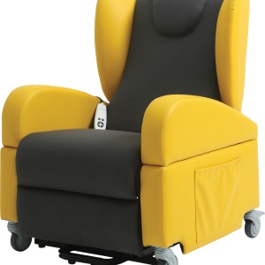 Brookfield Dual Motor Rise & Recliner Chair in YELLOW & BLACK