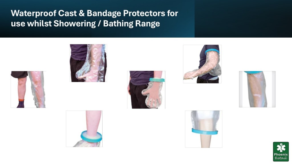 Waterproof Cast and Bandage Protector for use whilst Showering/Bathing (ADULT)