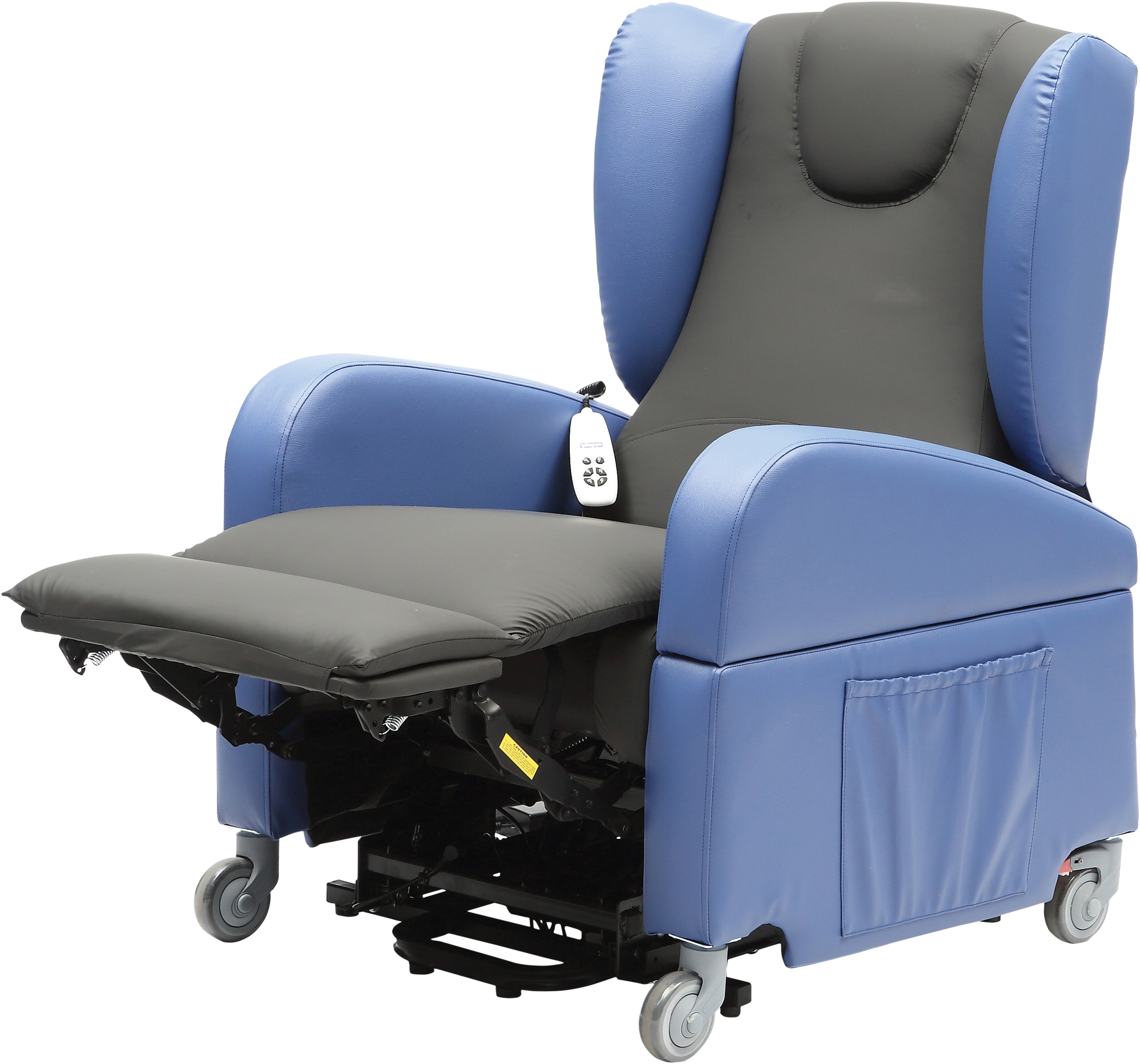 Brookfield Dual Motor Rise & Recliner Chair in BLUE & BLACK - Image 5