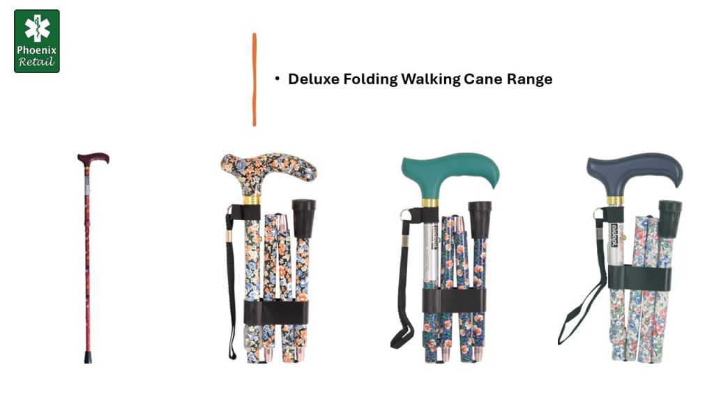 Deluxe Folding Walking Cane Range