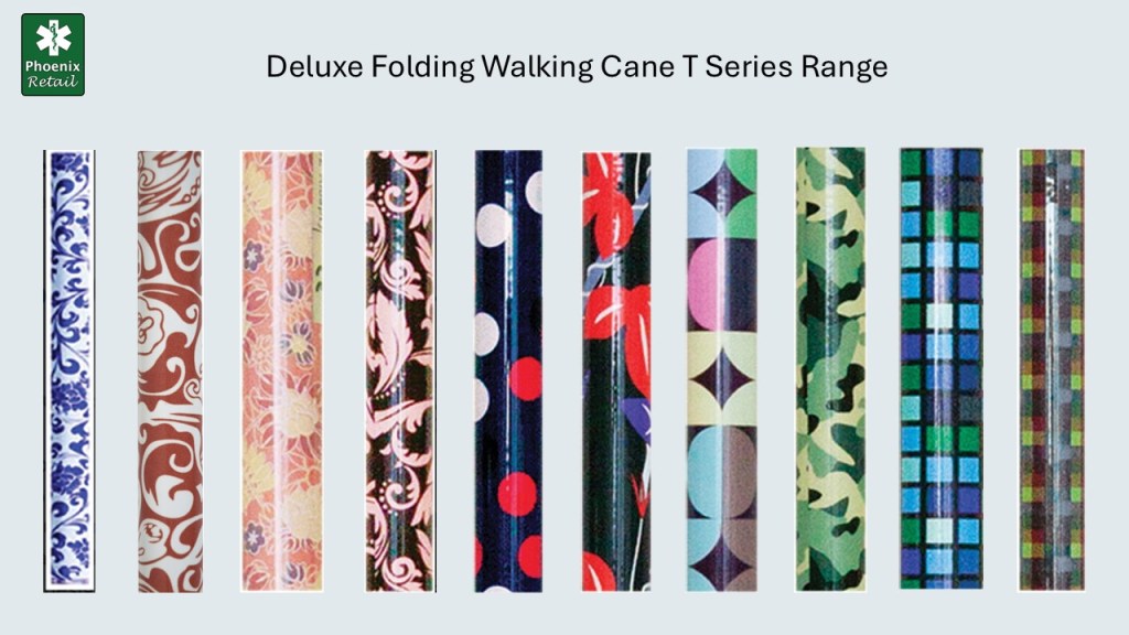 Deluxe Folding Walking Cane T Series Range
