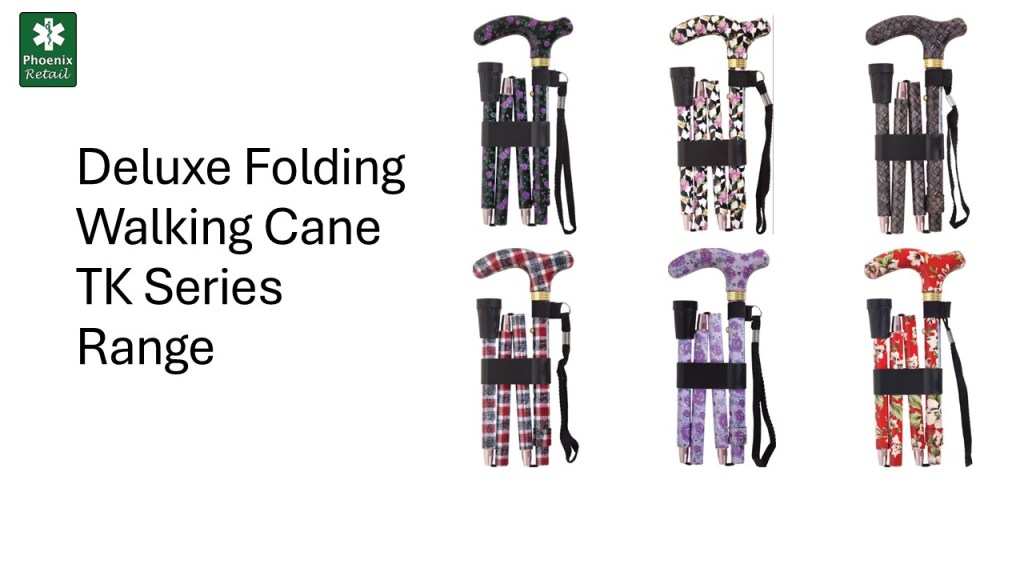 Deluxe Folding Walking Cane TK Series Range