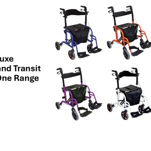 Duo Deluxe Rollator and Transit Chair in One Range
