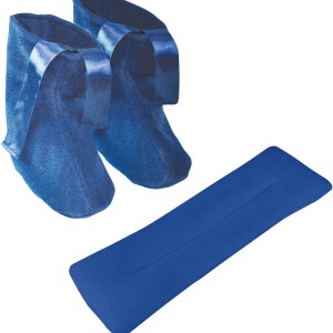 Microwavable Slippers and Neck Warmer Set