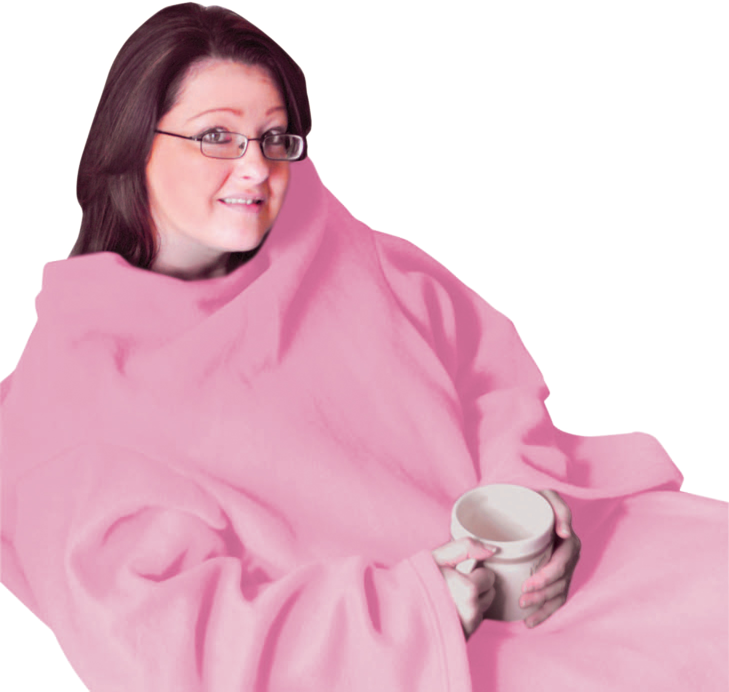 Sleeved Fleece Blanket in Blue or RED - Image 7