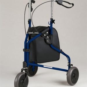 Aidapt Three Wheeled Walker with Bag in Blue