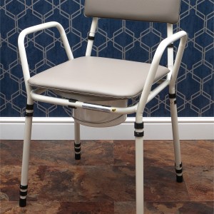 Essex Height Adjustable Commode Chair - Grey or Brown