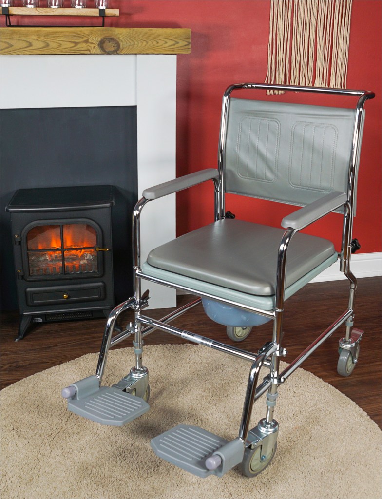Height Adjustable Mobile Commode