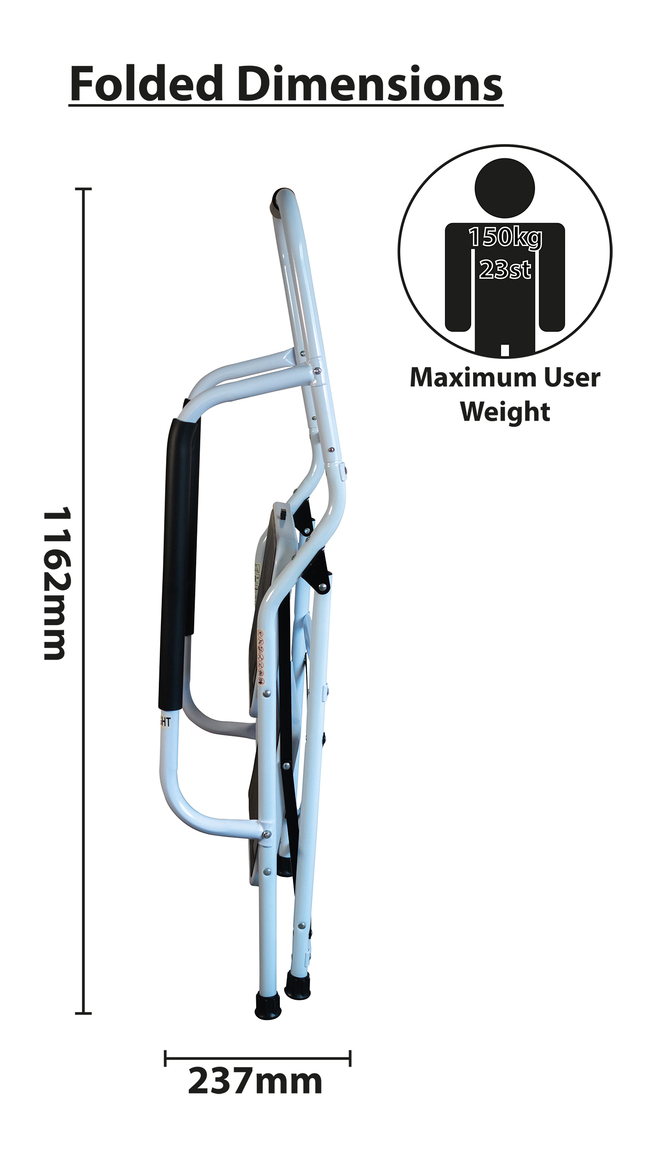 Step Stool with Handrail (2 Steps) - Image 2