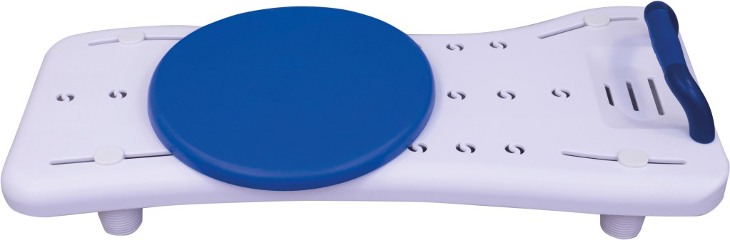 Width Adjustable Bath Board with Integral Handle and Turntable