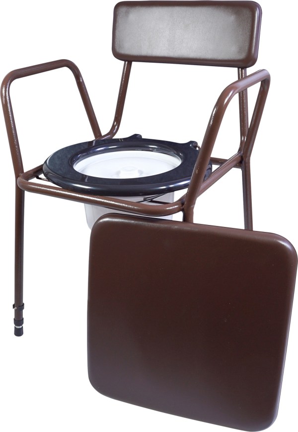 Free Standing Height Adjustable Stacking Commode - Easy Use - Phoenix ...