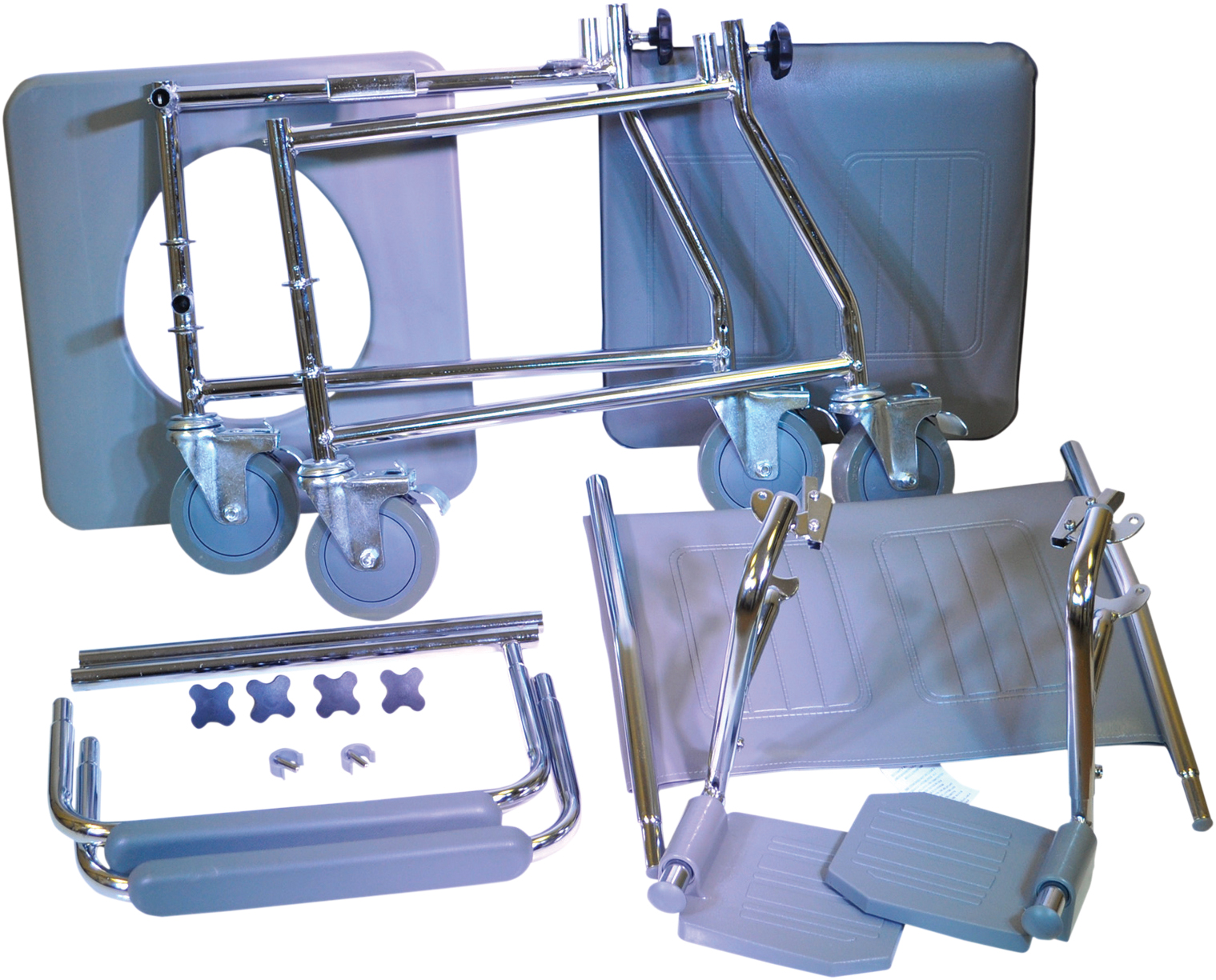 Flat Packed Linton Mobile Wheeled Commode - Image 2