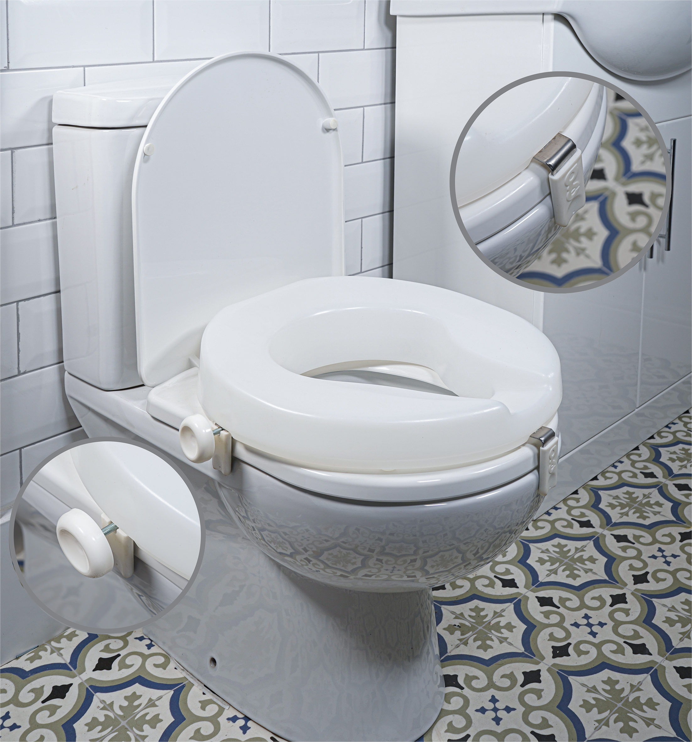 Ashby Raised Toilet Seat - Image 4