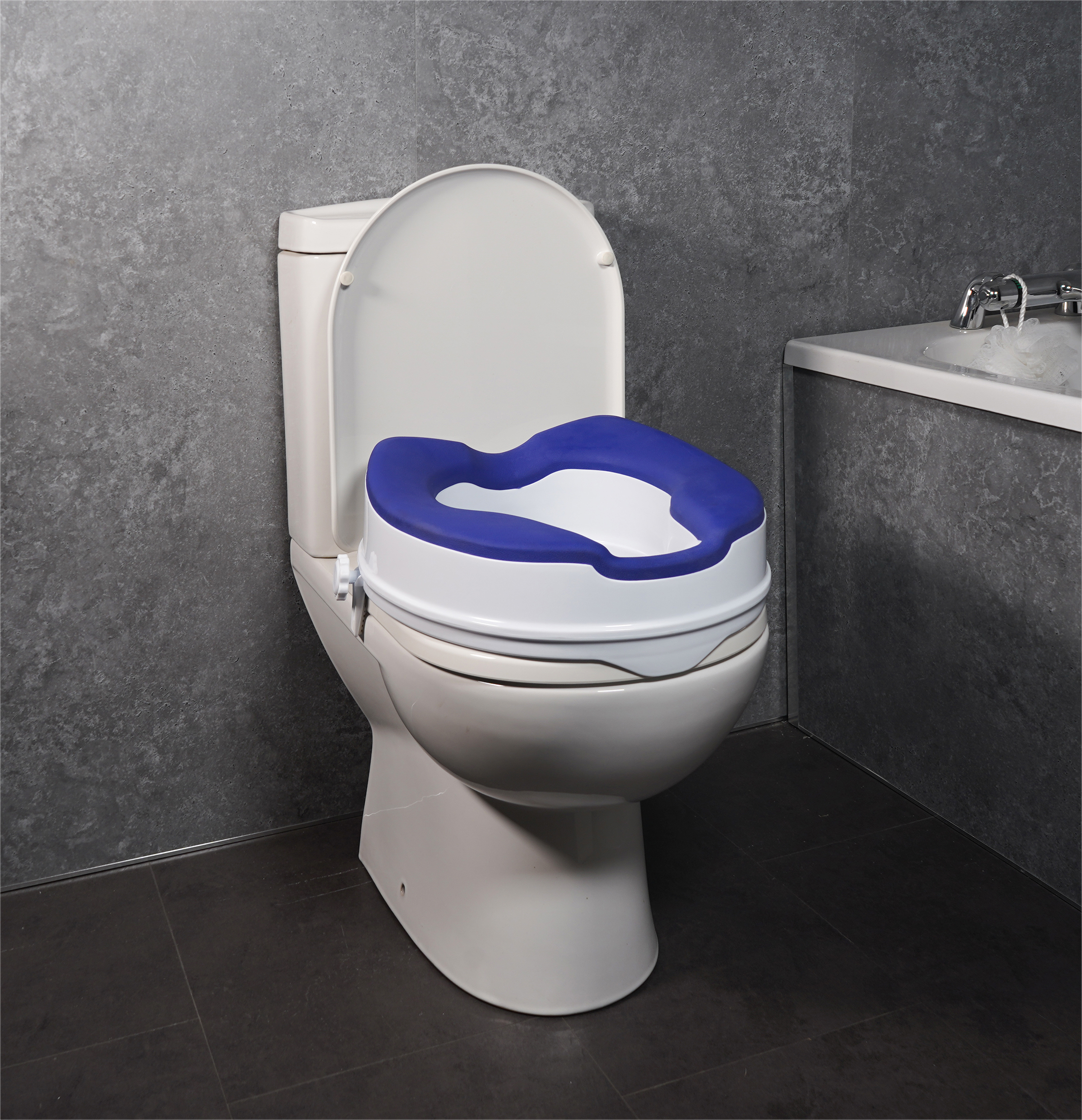 4" Raised Toilet Seat with TPR Padding with / without Lid - Image 2