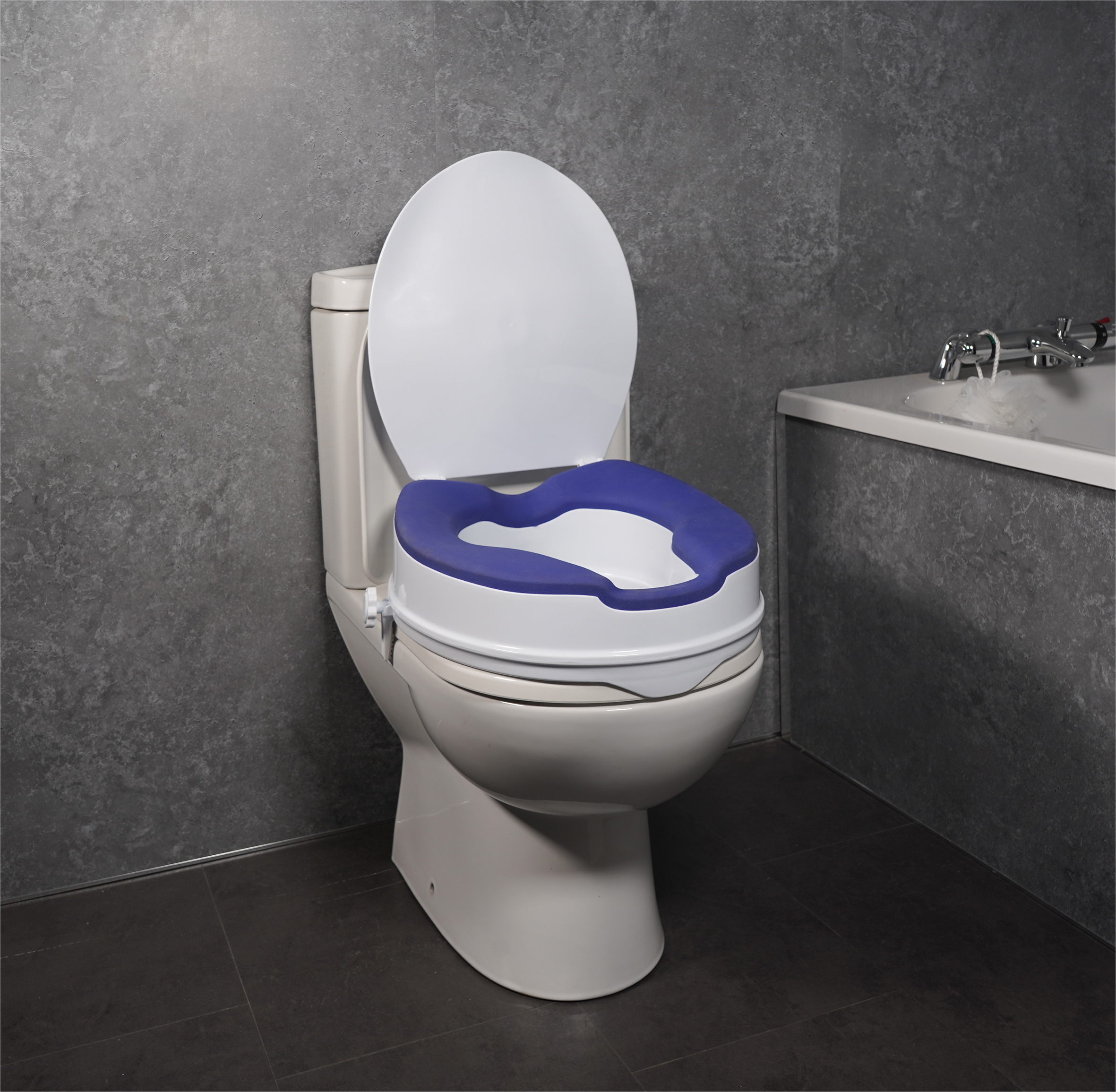 4" Raised Toilet Seat with TPR Padding with / without Lid - Image 9