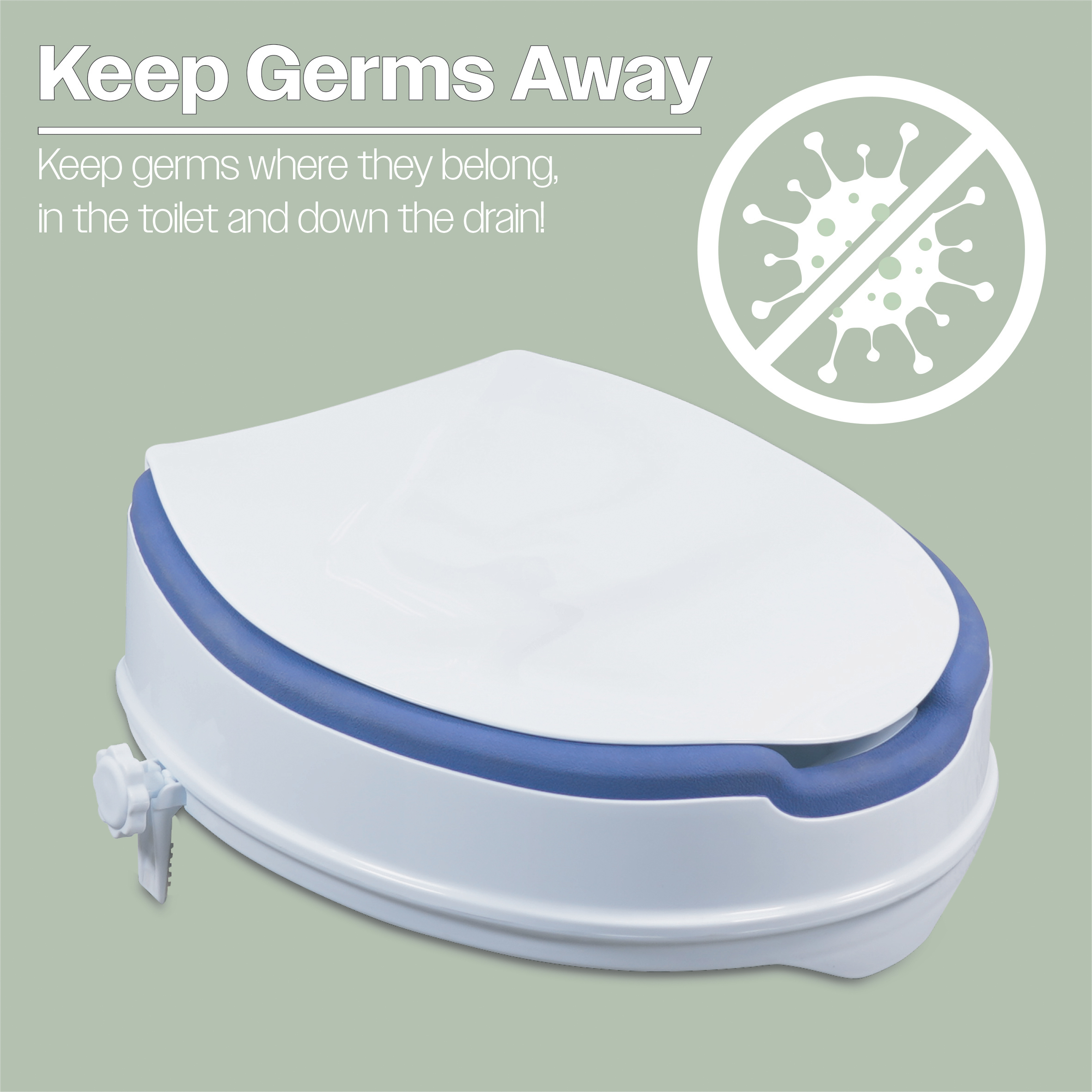 4" Raised Toilet Seat with TPR Padding with / without Lid - Image 11