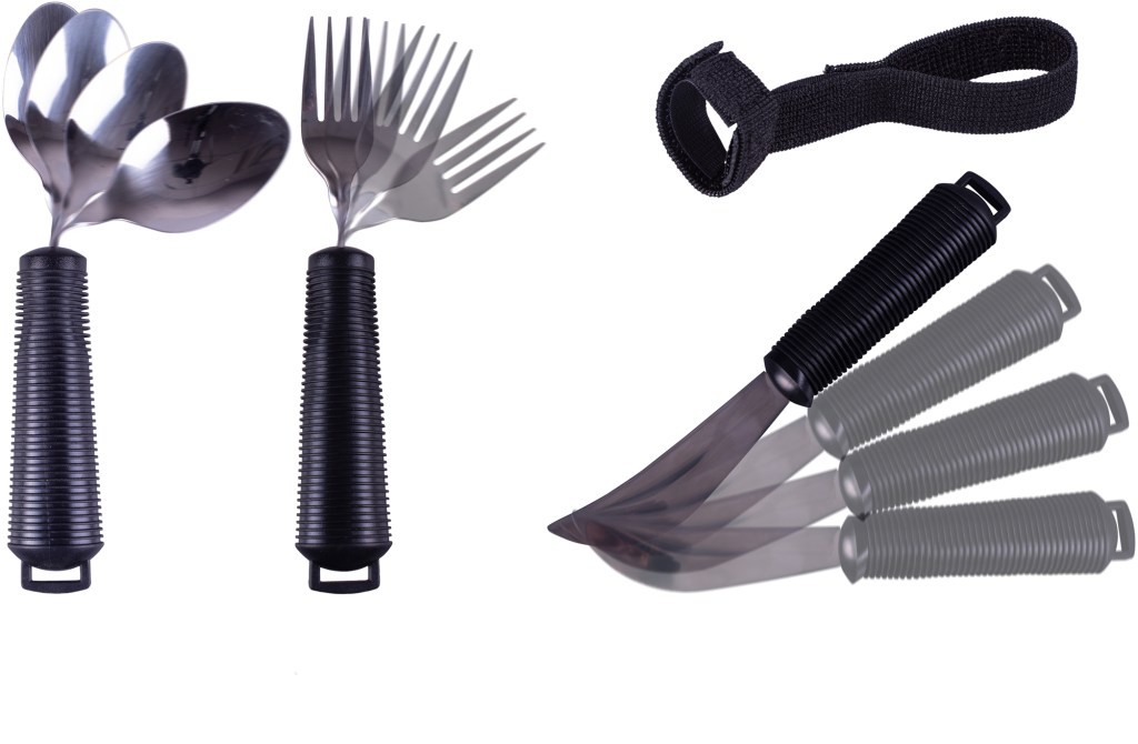 Bendable Cutlery Set (6 piece) - Black