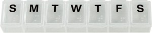 Small Weekly Pill Dispenser