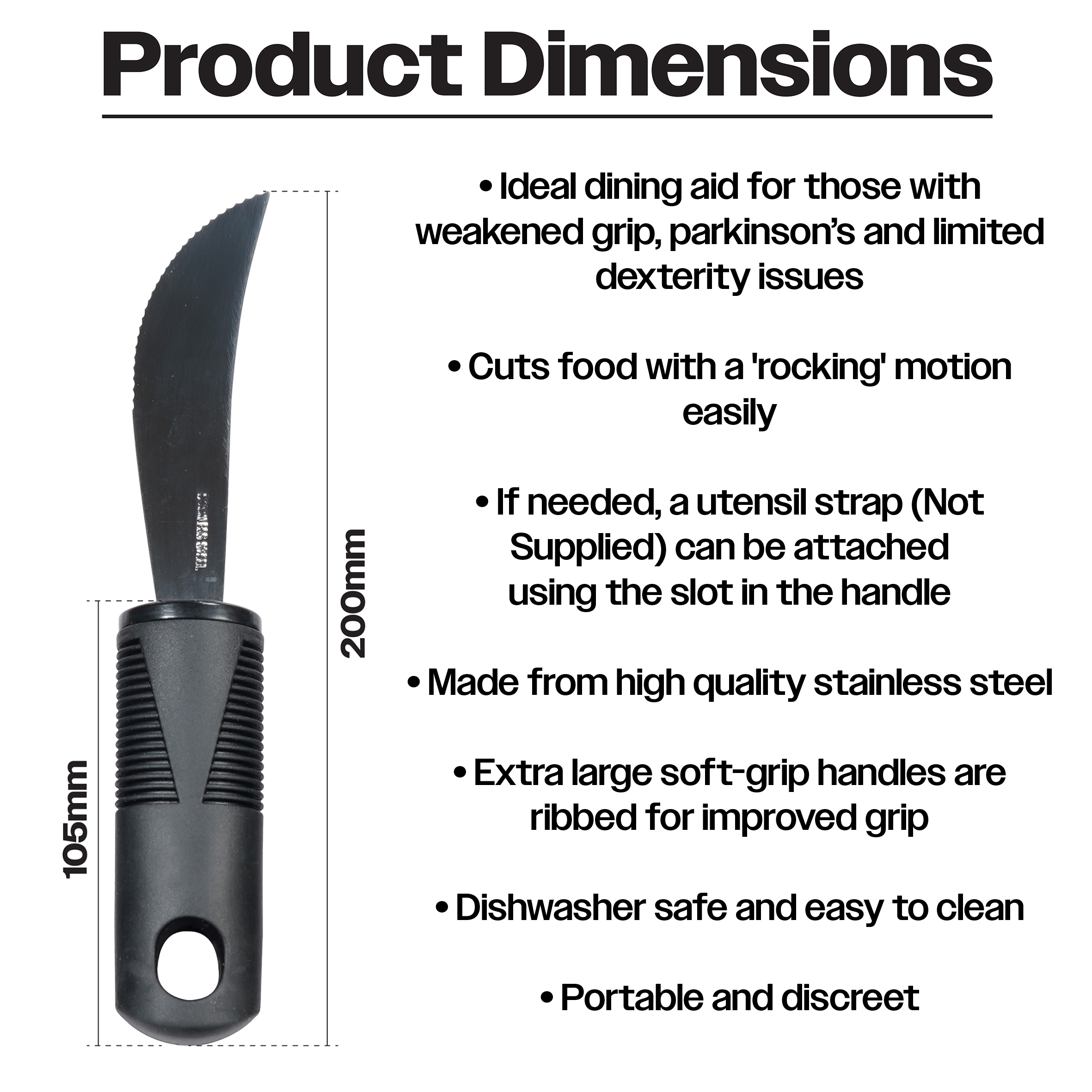 Large Grip Bendable Knife - Image 2