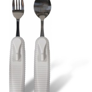 Large Handled Fork and Spoon Set