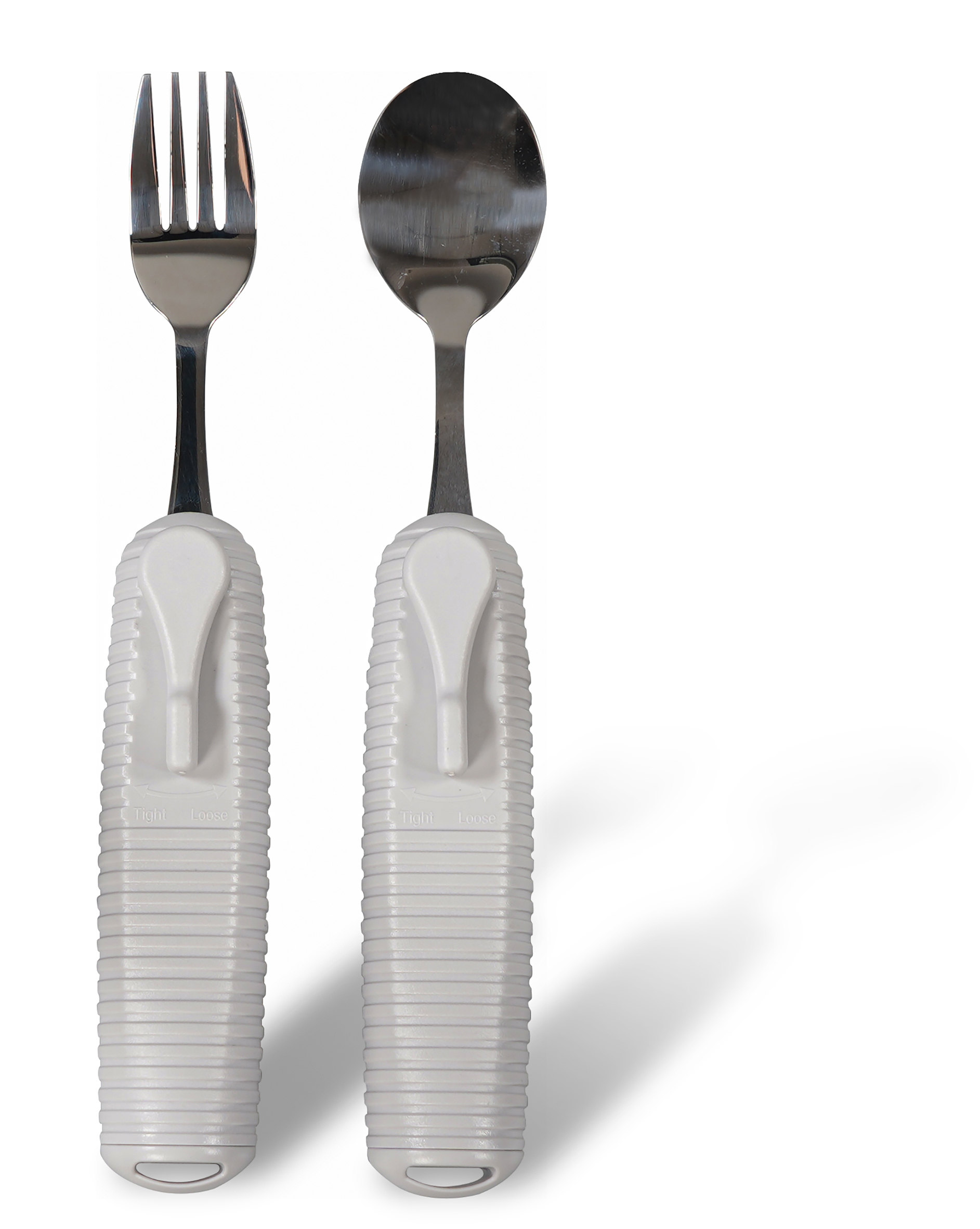 Large Handled Fork and Spoon Set