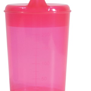 Drinking Cup with Two Spouts in Rose Red