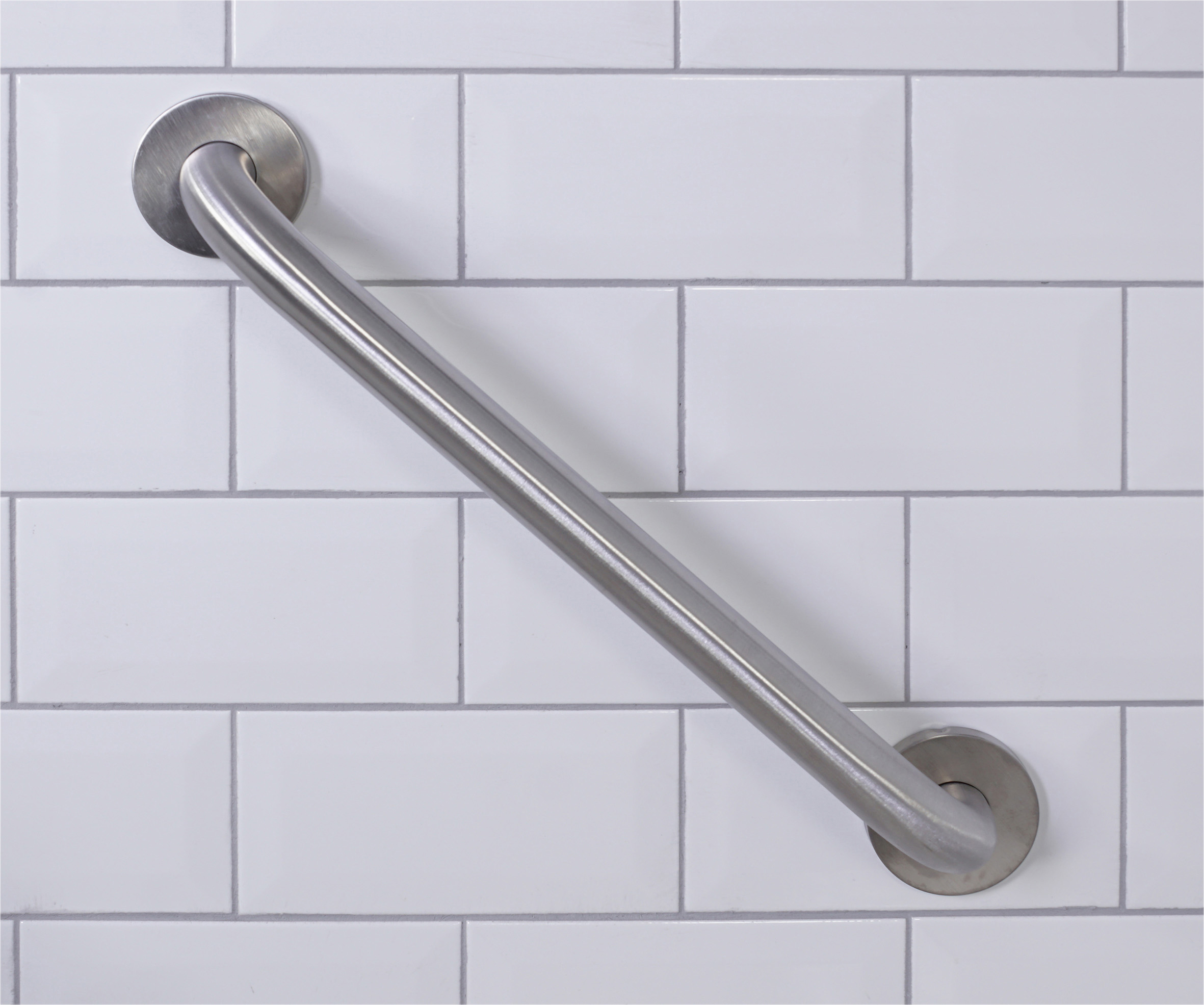 Stainless Steel Grab Bar in Brushed Finish - Image 10