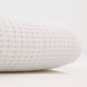 Cellular Polyester Baby Blanket White