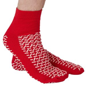 Fall Prevention Slipper Socks Universal Size (Packs of 5 Pairs)