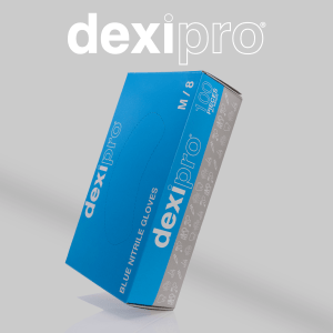 Dexipro Medical Grade Blue Nitrile Gloves