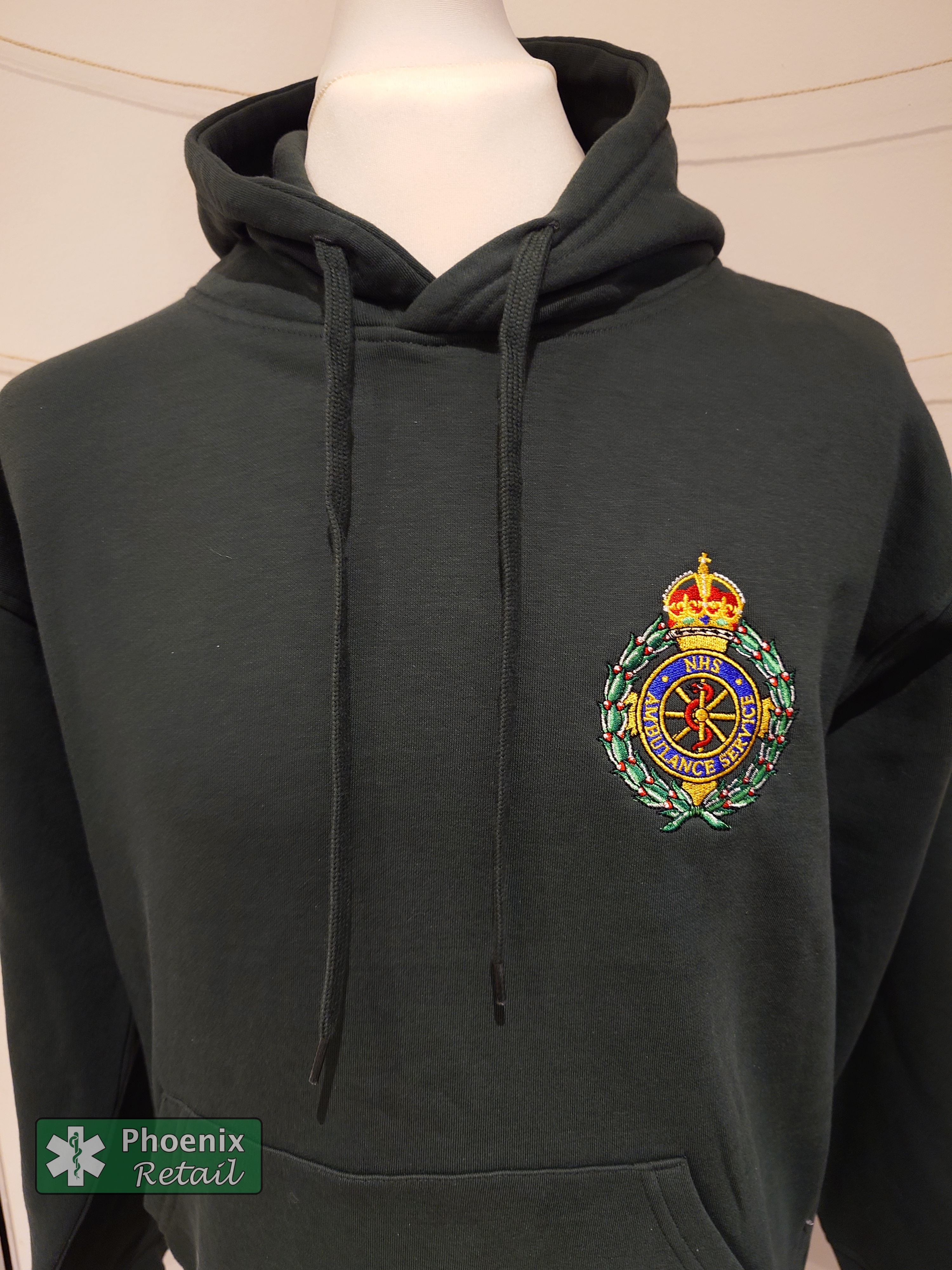 NAS Trust Classic Hoody in Bottle Green (Ambulance/EMT)