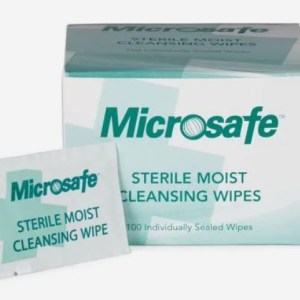 Microsafe Sterile Saline Cleaning Wipes