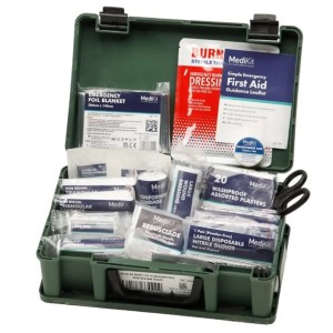 Large Content Workplace First Aid Kit BSI 8599 with Wall Bracket