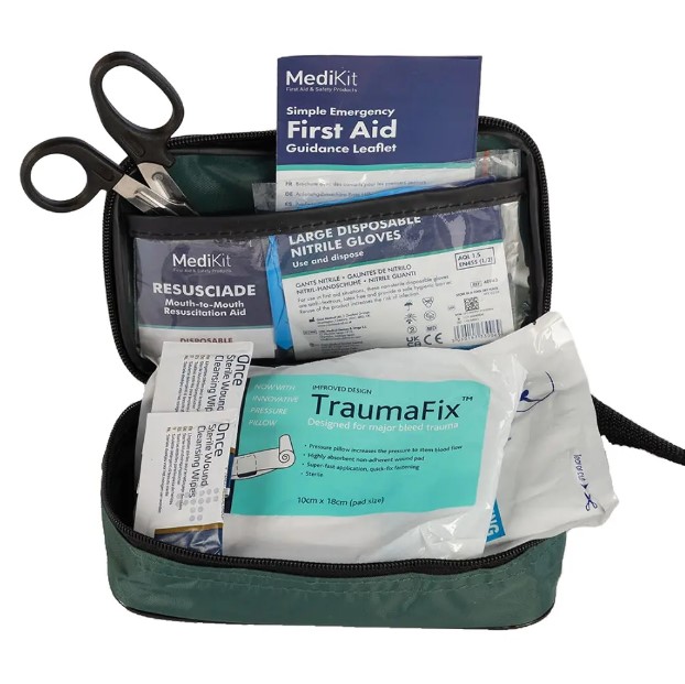 Motoring First Aid Kit – Pouch Small Content BSI 8599-2 - Image 2