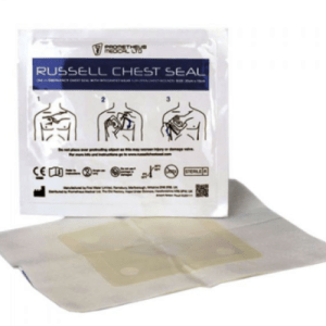 Russell Chest Seal – Vented Hydrogel Dressing for Penetrating Chest Wounds