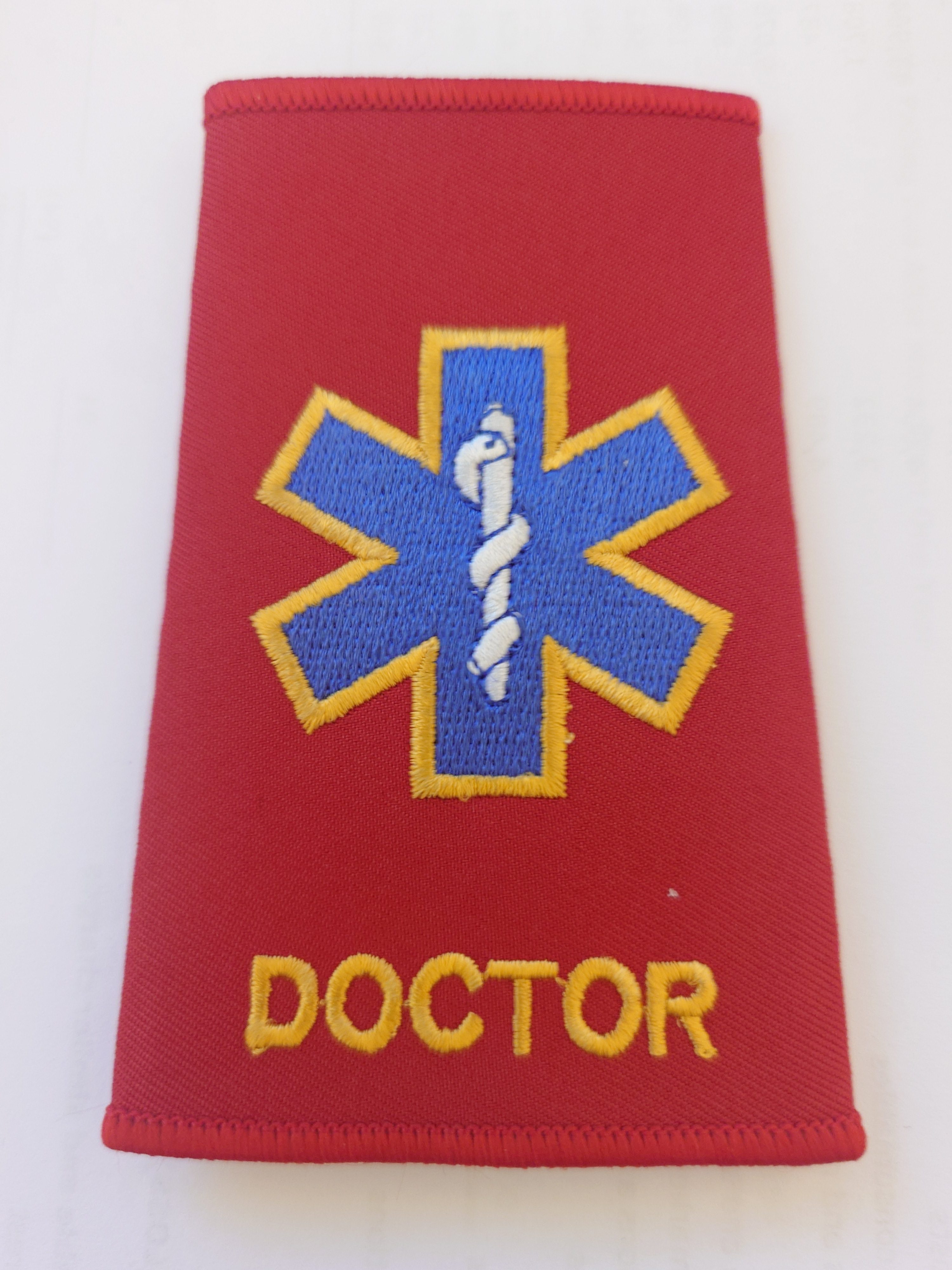 Doctor Epaulettes with Star of Life (Pair Set)